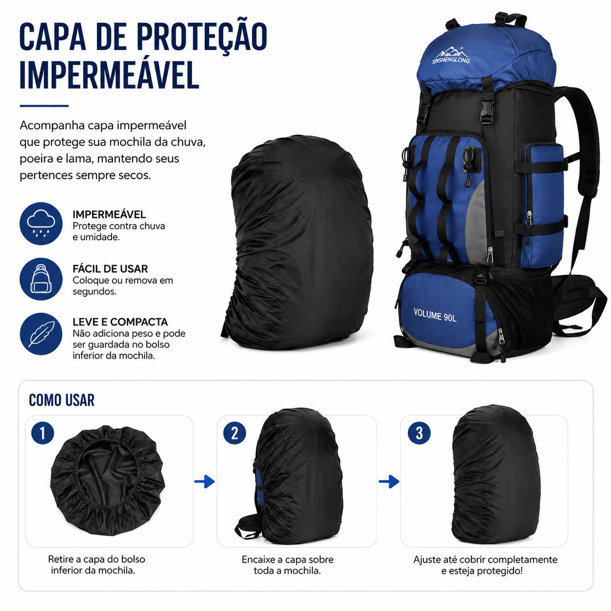 MOCHILA CARGUEIRA EXPEDIÇÃO 90L FALPINE