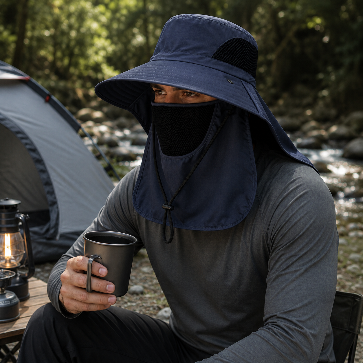 CHAPÉU COM PROTEÇÃO UV MASCULINO TECH FALPINE
