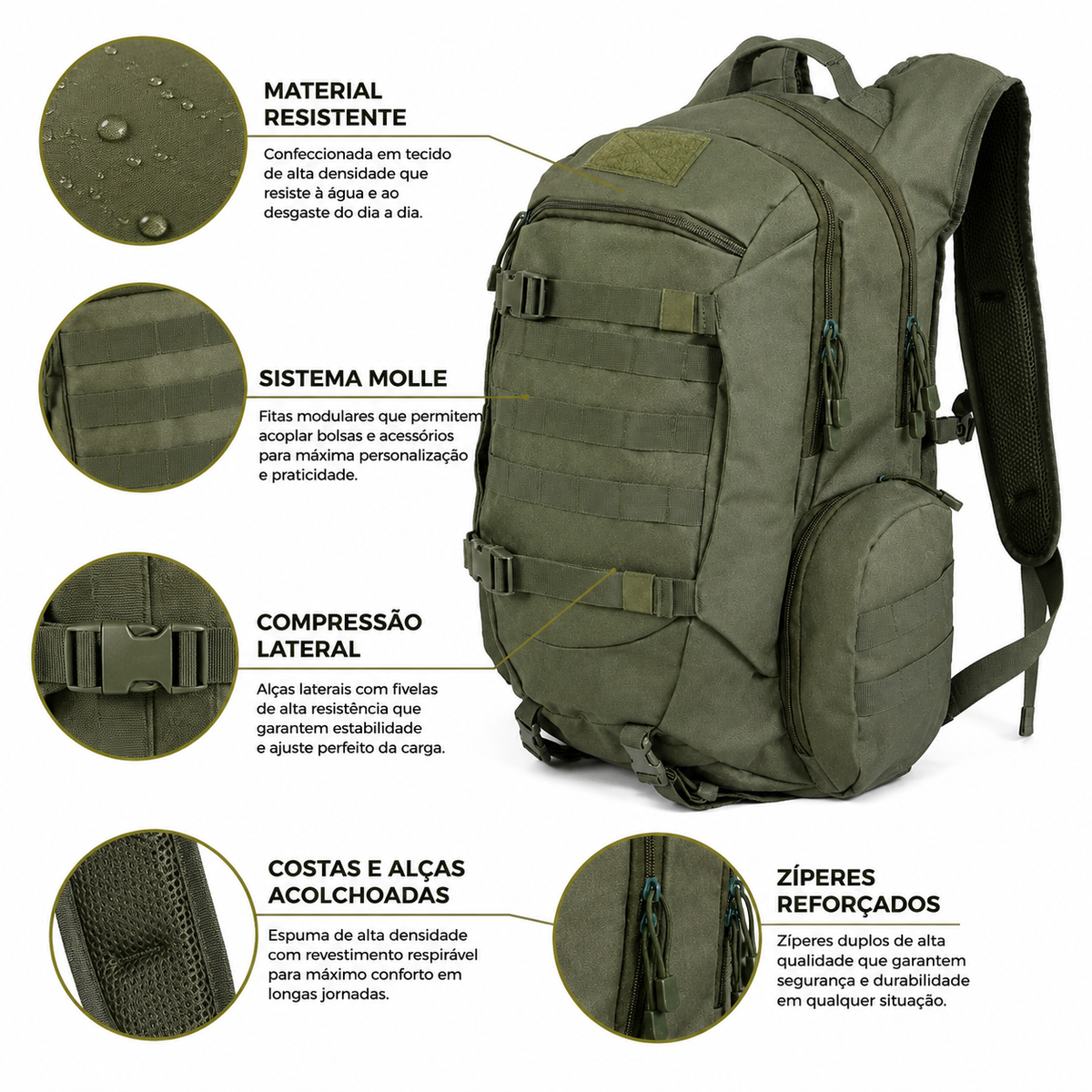 MOCHILA TÁTICA MOLLE 45L FALPINE