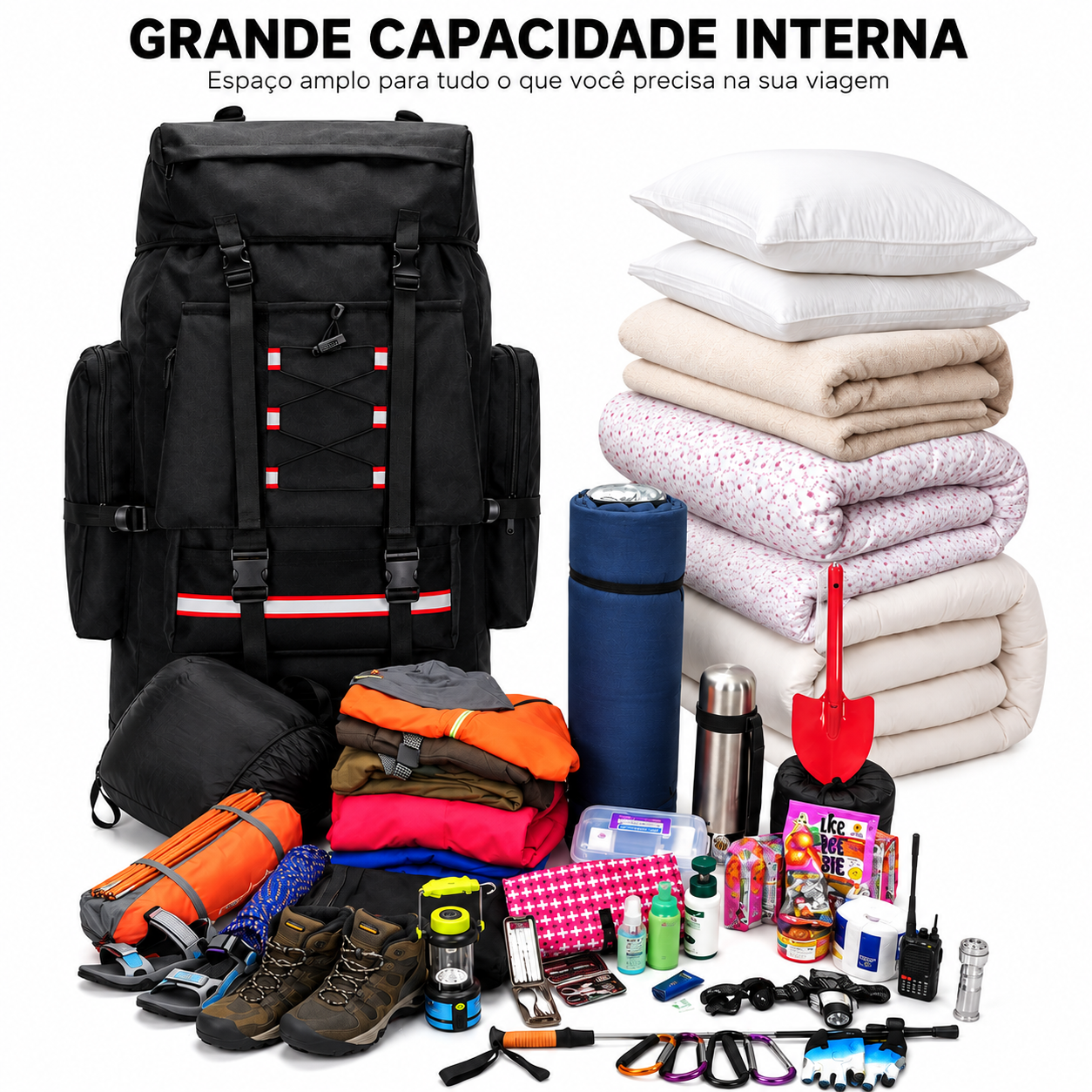 MOCHILA CARGUEIRA EXPEDIÇÃO 130L FALPINE