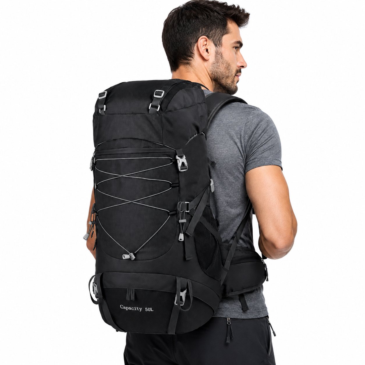 MOCHILA CARGUEIRA COM CAPA DE CHUVA 50L FALPINE