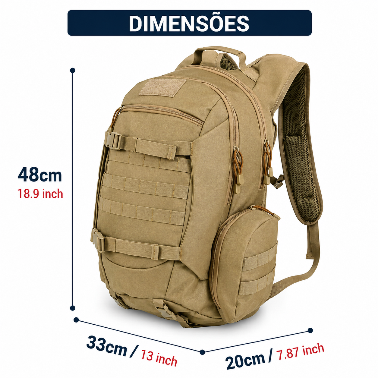 MOCHILA TÁTICA MOLLE 45L FALPINE