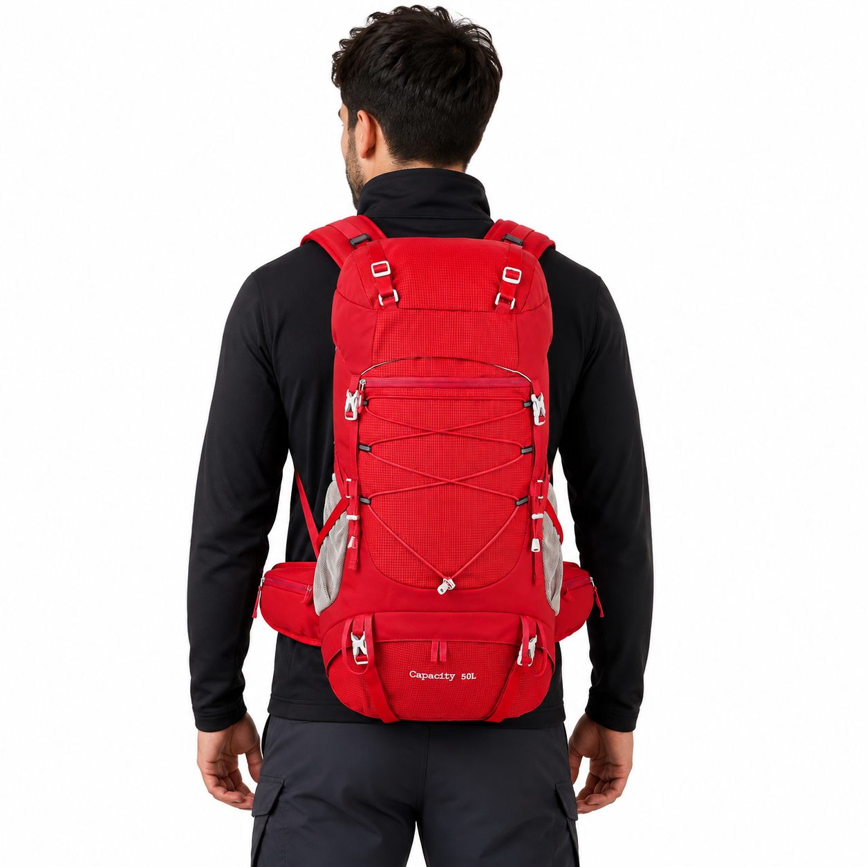 MOCHILA CARGUEIRA COM CAPA DE CHUVA 50L FALPINE